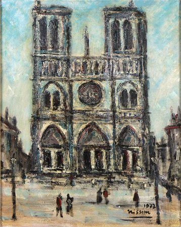 RENZO NISSIM (Firenze, 1915- Roma, 1997): Notre Dame, 1977