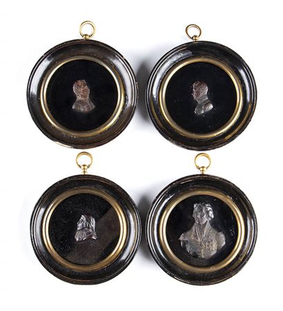 Calteaun o Catteaun o Calleaux: Lotto di 4 ritratti a rilievo