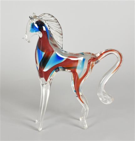 CAVALLINO in vetro di Murano h cm 22