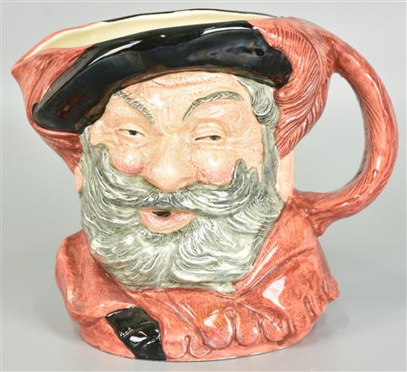 BROCCA in ceramica Royal Doulton raffigurante Falstaff Inghilterra, meta' XX...