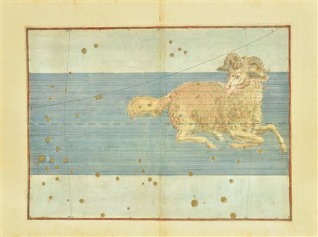 ARIETA stampa su carta, cm 32x43 L'opera presenta macchie di umidita' puntiformi