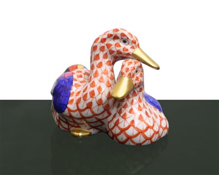 Herend  Hungary (Herend 1826)  - Coppia di papere