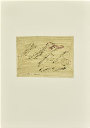 Corneille LA CHITARRA DIMENTICATA litografia su carta (d'apres), cm 52x37...