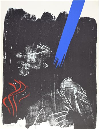 Antonio Recalcati SENZA TITOLO litografia, cm 65x50; es. 43/125 firma,...