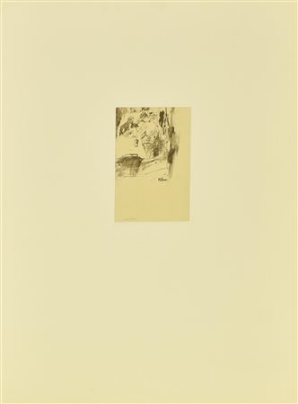 Mario Russo INTERNO litografia, cm 20x12,5; es. 64/500 firma