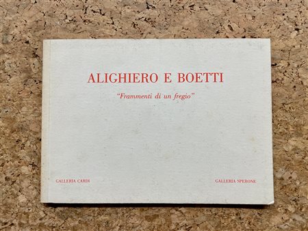 ALIGHIERO BOETTI - Alighiero e Boetti. 'Frammenti di un fregio', 1995