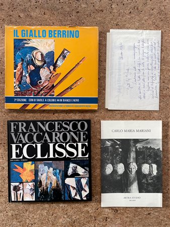 CATALOGHI CON DEDICA (MARIO BERRINO E FRANCESCO VACCARONE) - Lotto unico di 3 cataloghi