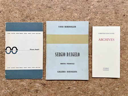 ARTE DEL DOPOGUERRA (ANGELI, DANGELO E BOLTANSKI) - Lotto unico di 3 cataloghi
