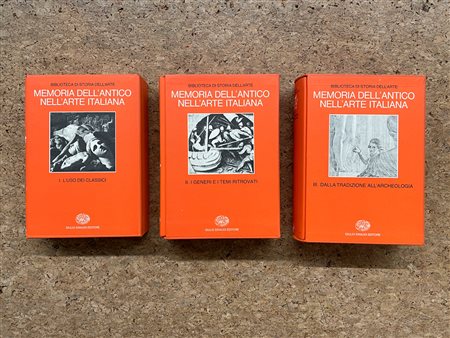 COLLANE EINAUDI (MEMORIA DELL'ANTICO NELL'ARTE ITALIANA) - Lotto unico dei 3 volumi componenti l'omonima collana