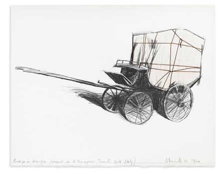 CHRISTO (1935-2020) - Project for A. Berlingieri, Taranto, Italy, 1984