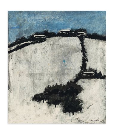 CARLO MATTIOLI (1911-1994) - Inverno in collina, 1983
