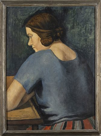 MARIA MANCUSO GRANDINETTI (Soveria Mannelli, 1891 - Roma, 1977): Ritratto di Herta