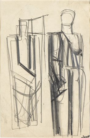 MARIO SIRONI (Sassari, 1885 - Milano, 1961): Figure classiche, 1933/35