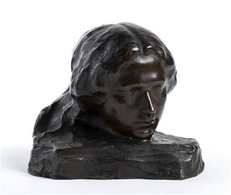 TORQUATO TAMAGNINI (Perugia, 1886 – Roma, 1965) : Ritratto di fanciulla