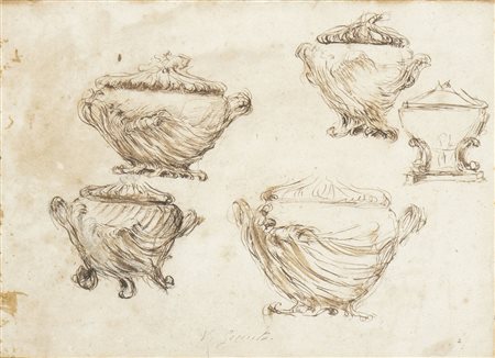 VINCENZO GEMITO (Napoli, 1852 - 1929): Studi per zuppiere 