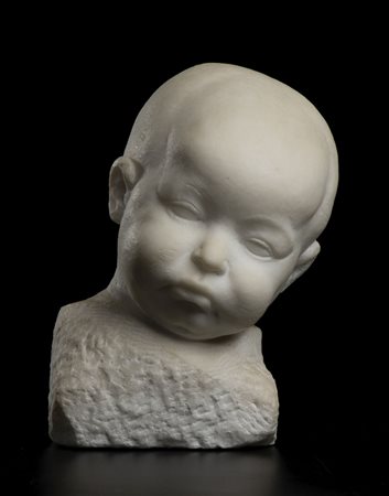 ROMANO ROMANELLI (Firenze, 1882 – 1968): Bimbo serio, prima metà del XX sec. 