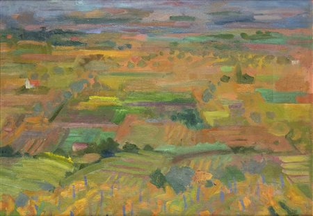 MARIO MAFAI (Roma, 1902 - 1965): Campagna assolata, 1953