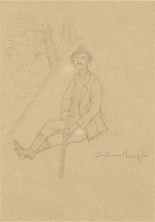 ANTONIO DONGHI (Roma, 1897 - 1963): Il cacciatore