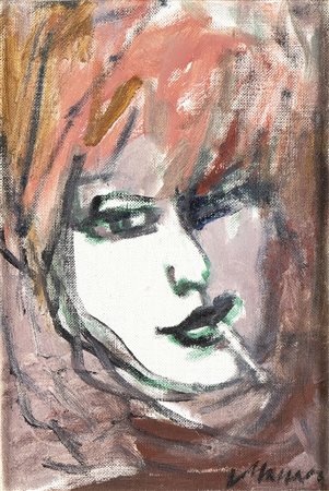 MINO MACCARI (Siena, 1898 - Roma, 1989): Ritratto di ragazza