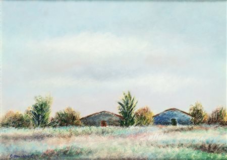 GIOVANNI OMICCIOLI (Roma, 1901-1975): Paesaggio 