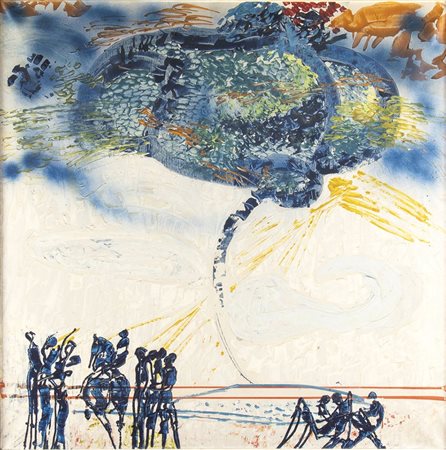 ANTONIO VANGELLI (Roma, 1917 - 2004): Figurazione atomica, 1957