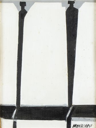SANTE MONACHESI (Macerata, 1910 - Roma,  1991): Senza Titolo, astratto