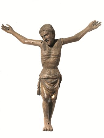 Scuola toscana, fine sec. XIV-inizi XVCRISTO CROCIFISSOscultura lignea, alt....