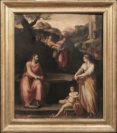 Bottega di Alessandro Allori, fine sec. XVI-inizi XVIICRISTO E LA SAMARITANA...