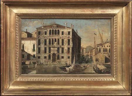 Scuola veneta, inizi sec. XIXVEDUTA DI VENEZIAolio su tela, cm 24,5x38,5