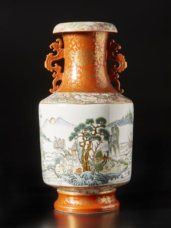  Arte Cinese - Vaso famiglia rosa
Cina, Repubblica, inizi XX secolo .