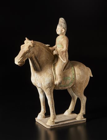  Arte Cinese - Cavaliere in terracotta
Cina, dinastia Tang, IX secolo .