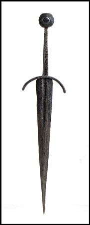 DAGA IN FERRO Epoca medievale, XIII - XV secolo lunghezza cm 43,7; larghezza...
