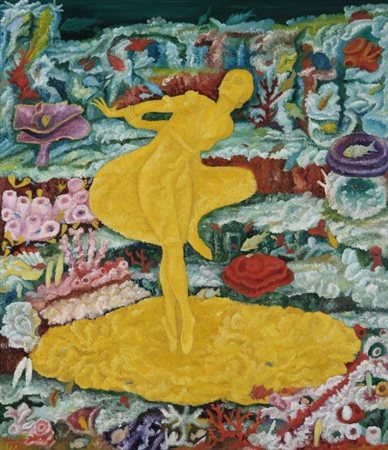MARIO MATTEI "PENSARTE", Danzatrice gialla (anemone), 1999