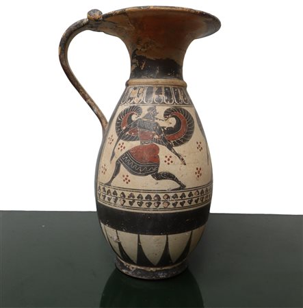 Riproduzione archeologica Oinochoe.Commerciabile giusto parere Soprintendenza per i beni culturali ed ambientali di Catania del 13/12/22 N° protocollo 19871