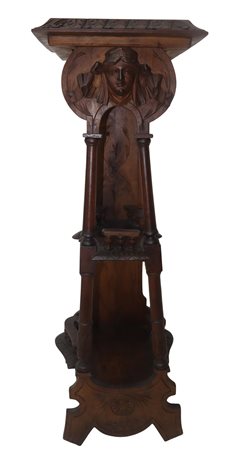 Gueridon in legno, Liberty, early 20° secolo