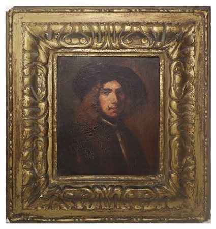 Ritratto di giovanotto, copia da Rembrandt, 19° secolo