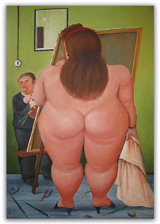 Oria Strobino, Omaggio a F. Botero: “L’ Atelier”