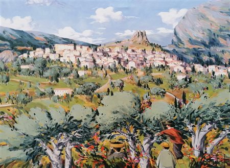 Rocco Regina, Raccolta delle olive a Francavilla Marittima