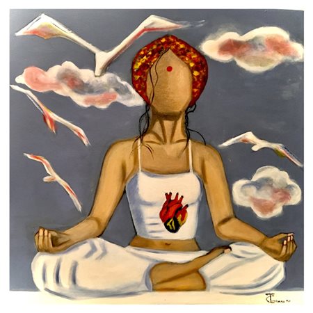 Carmela Tizziani, Donna in meditazione