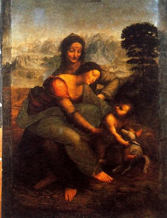 Leonardo Da Vinci, La Vergine e il Bambino con Sant’ Anna