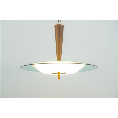 MAX INGRAND, Lampada a sospensione a otto luci mod. “1462”