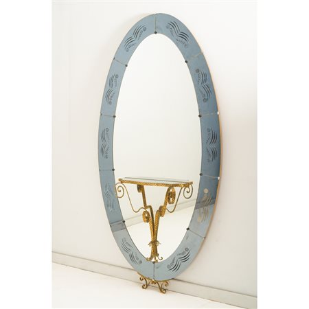 PIER LUIGI COLLI, Grande specchio da parete ovale