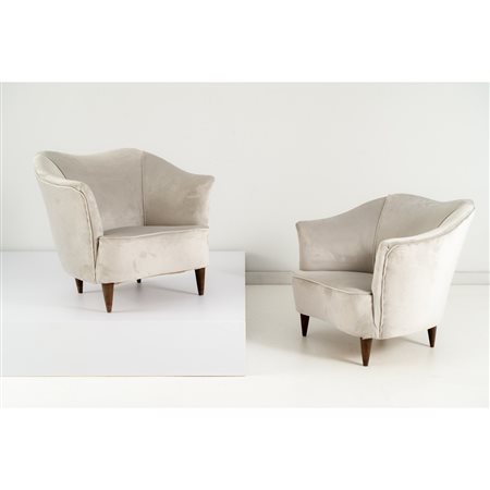 GIO PONTI, Coppia di poltrone