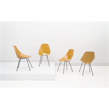 VITTORIO NOBILI, Quattro sedie modello “ Medea”