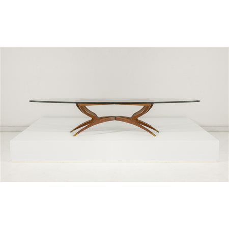 MOBILIFICIO EUROPEO, Tavolo basso in legno di noce