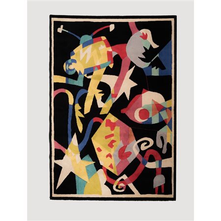 UGO NESPOLO, Tappeto in lana annodato a mano