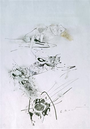 FRANCESCHINI EDOARDO Catania (Ct) 1928 Senza titolo 2005 Mista e collage su...