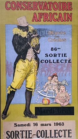 ANONIMO Anonimo (An) Conservatoire africain 1963 Poster originale vintage...