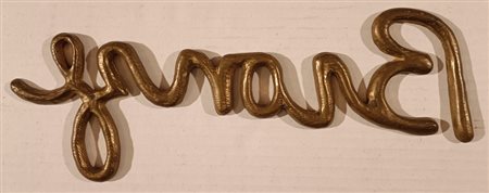 BRECHT GEORGE New York (Stati Uniti) 1926 Bronze 1981 Bronzo 11,00x28,00x1,00...