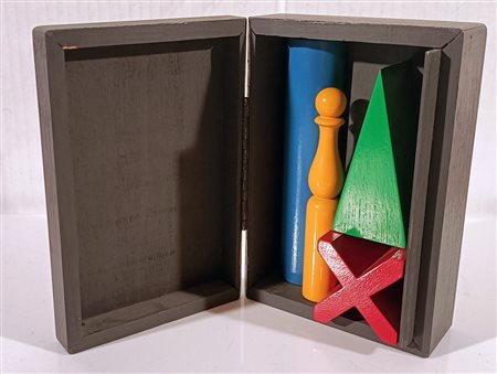 DEL PEZZO LUCIO Napoli (Na) 1933 Composizione 1979 Collage di oggetti in...